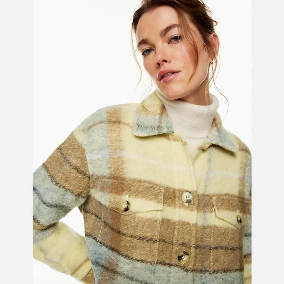 New Aritzia 2XS Wilfred Free The Ganna Long Shirt/Jacket Fall Winter Casual - Picture 2 of 11